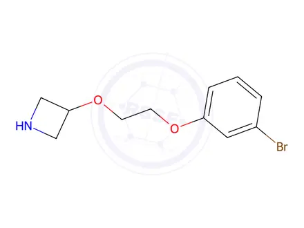 Chemical structure of 3-(2-(3-Bromophenoxy)ethoxy)azetidine