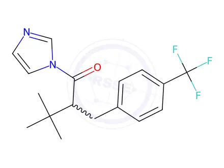 Chemical structure of 1-(1H-Imidazol-1-yl)-3,3-dimethyl-2-(4-(trifluoromethyl)benzyl)butan-1-one