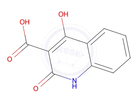 Chemical structure of 4-Hydroxy-2-oxo-1,2-dihydroquinoline-3-carboxylic acid