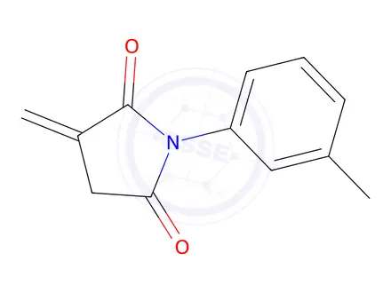 Chemical structure of 3-methylene-1-(3-methylphenyl)dihydro-1H-pyrrole-2,5-dione