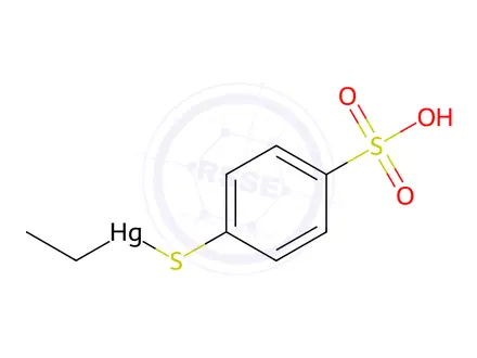 Chemical structure of thimerfonate