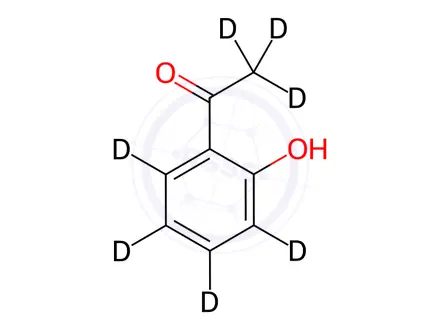 Chemical structure of 2-Hydroxyacetophenone-d7