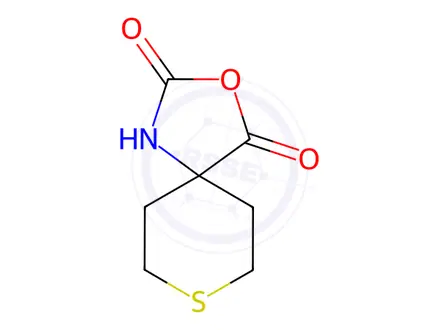 Chemical structure of 3-Oxa-8-thia-1-azaspiro[4.5]Decane-2,4-dione