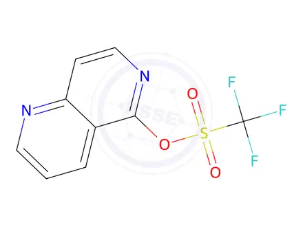Chemical structure of 1,6-Naphthyridin-5-yl trifluoromethanesulfonate