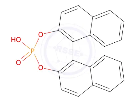 Chemical structure of rac-1,1-Binaphthyl-2,2-diyl-hydrogenphosphate