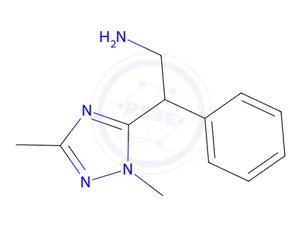 Chemical structure of 2-(1,3-Dimethyl-1h-1,2,4-triazol-5-yl)-2-phenylethan-1-amine