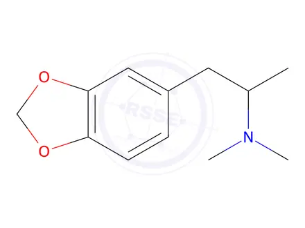 Chemical structure of N,N-Dimethyl-3,4-methylenedioxyamphetamine