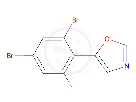 Chemical structure of 5-(2,4,6-Tribromophenyl)oxazole
