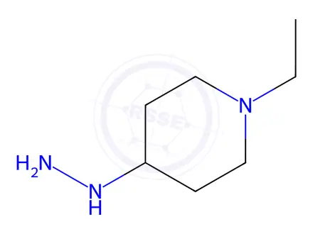 Chemical structure of 1-Ethyl-4-hydrazinylpiperidine Dihydrochloride