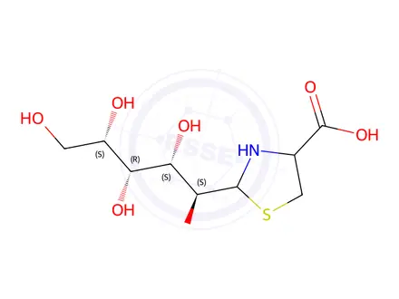 Chemical structure of glucosylthiazolidine-4-carboxylic acid
