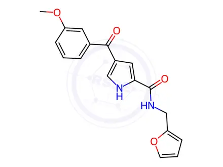 Chemical structure of N-(furan-2-ylmethyl)-4-(3-methoxybenzoyl)-1H-pyrrole-2-carboxamide