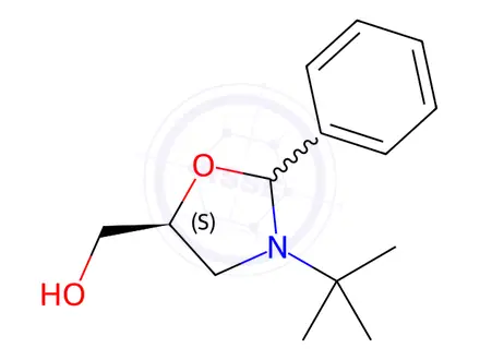 Chemical structure of (5S)-3-(1,1-Dimethylethyl)-2-phenyl-5-oxazolidinemethanol