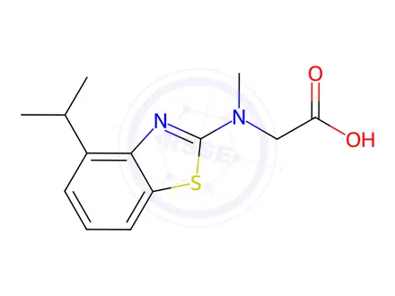 Chemical structure of n-(4-isopropyl-1,3-benzothiazol-2-yl)-n-methylglycine