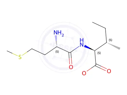 Chemical structure of Methyl L-methionyl-L-isoleucinate