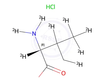 Chemical structure of D-Valine-d8 Hydrochloride