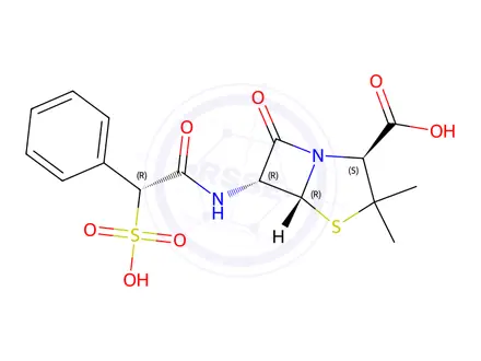Chemical structure of Sulbenicillin