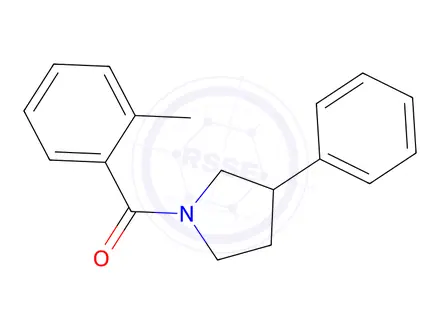 Chemical structure of (3-Phenylpyrrolidin-1-yl)(o-tolyl)methanone