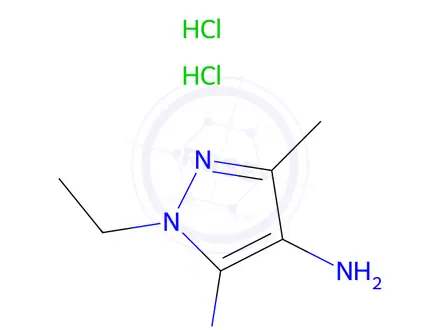 Chemical structure of 1H-Pyrazole-4,5-diamine,1-ethyl-3-methyl-,dihydrochloride(9CI)