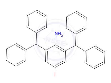 Chemical structure of 2,6-Diphenylmethyl-4-methoxyaniline