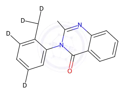 Chemical structure of Methaqualone-d5