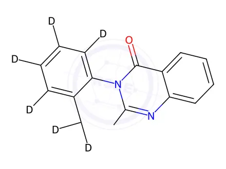 Chemical structure of METHAQUALONE-D7