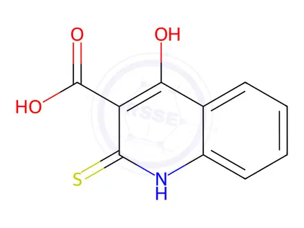 Chemical structure of 3-Quinolinecarboxylicacid,1,2-dihydro-4-hydroxy-2-thioxo-(8CI)