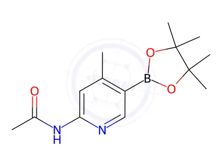 Chemical structure of N-(4-Methyl-5-(4,4,5,5-tetraMethyl-1,3,2-dioxaborolan-2-yl)pyridin-2-yl)acetaMide