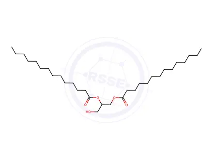 Chemical structure of Monostearin Impurity 49 (Dimyristin)