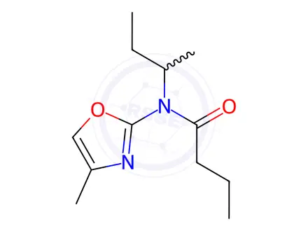 Chemical structure of N-(sec-Butyl)-N-(4-methyloxazol-2-yl)butyramide