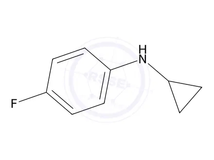 Chemical structure of N-cyclopropyl-4-fluoroaniline