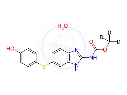 Chemical structure of Fenbendazole Impurity 3-d3