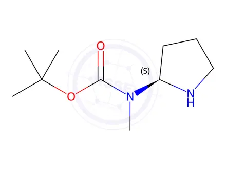 Chemical structure of tert-Butyl (S)-methyl(pyrrolidin-2-yl)carbamate