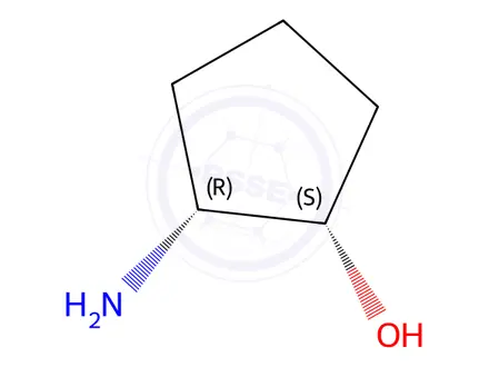 Chemical structure of (1S,2R)-2-Aminocyclopentanol