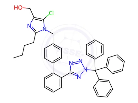 Chemical structure of N-Trityl Losartan Isomer