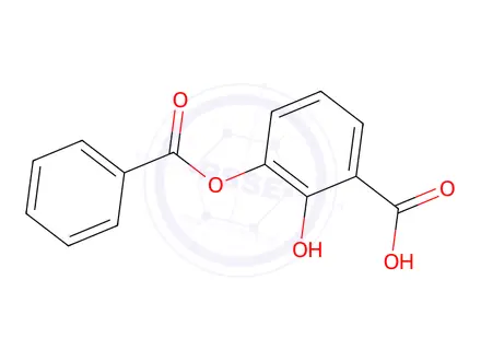 Chemical structure of 3-(Benzoyloxy)-2-hydroxybenzoic acid