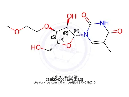 Chemical structure of Uridine Impurity 26