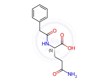 Chemical structure of Phenylacetylglutamine