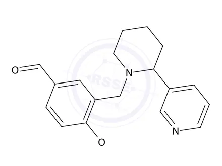 Chemical structure of 4-Methoxy-3-((2-(pyridin-3-yl)piperidin-1-yl)methyl)benzaldehyde