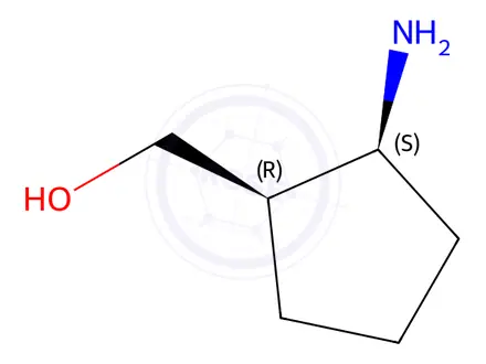 Chemical structure of cis-(2-Amino-cyclopentyl)-methanol