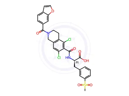 Chemical structure of Lifitegrast Enantiomer