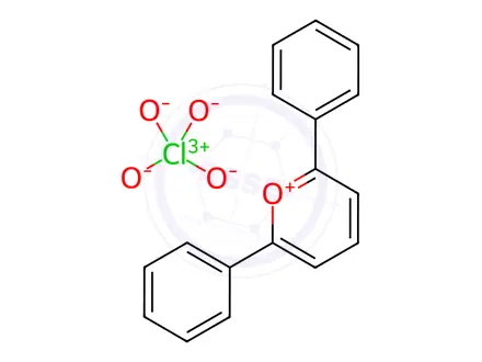 Chemical structure of 2,6-DiphenylpyryliuM perchlorate