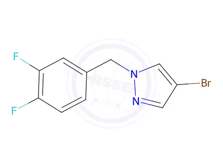 Chemical structure of 1-(3,4-Difluorobenzyl)-4-bromo-1H-pyrazole