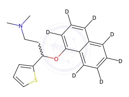 Chemical structure of N-Methyl Duloxetine-d7