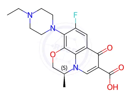Chemical structure of N-Ethyl Levofloxacin