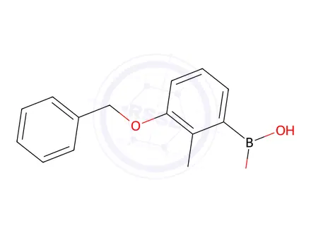 Chemical structure of 3-(Benzyloxy)-2-methylphenylboronic acid