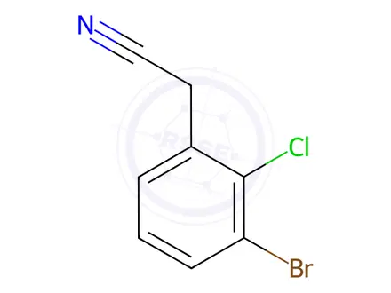 Chemical structure of 2-(3-bromo-2-chlorophenyl)acetonitrile