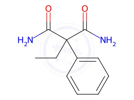 Chemical structure of 2-Ethyl-2-phenylmalonamide