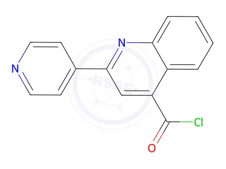 Chemical structure of 2-Pyridin-4-ylquinoline-4-carbonyl chloride hydrochloride