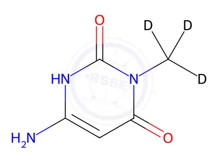 Chemical structure of Uracil Impurity 84-d3