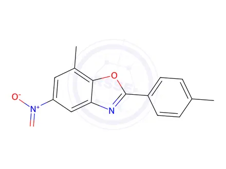 Chemical structure of 7-Methyl-2-(4-methylphenyl)-5-nitro-1,3-benzoxazole